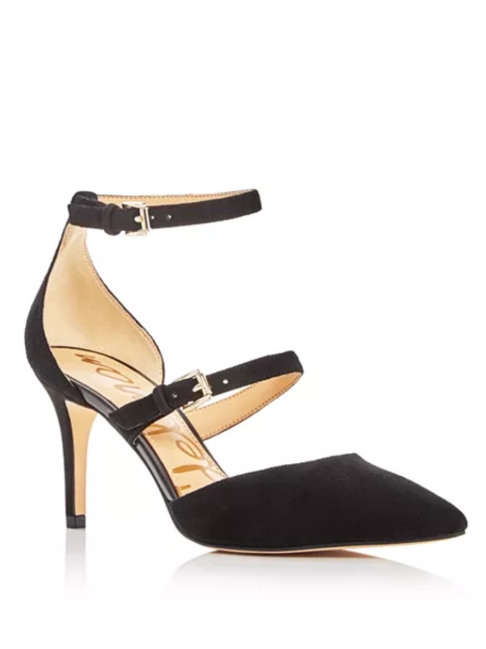 Sam Edelman Women's Thea Double Strap d'Orsay Pointed Toe Pumps